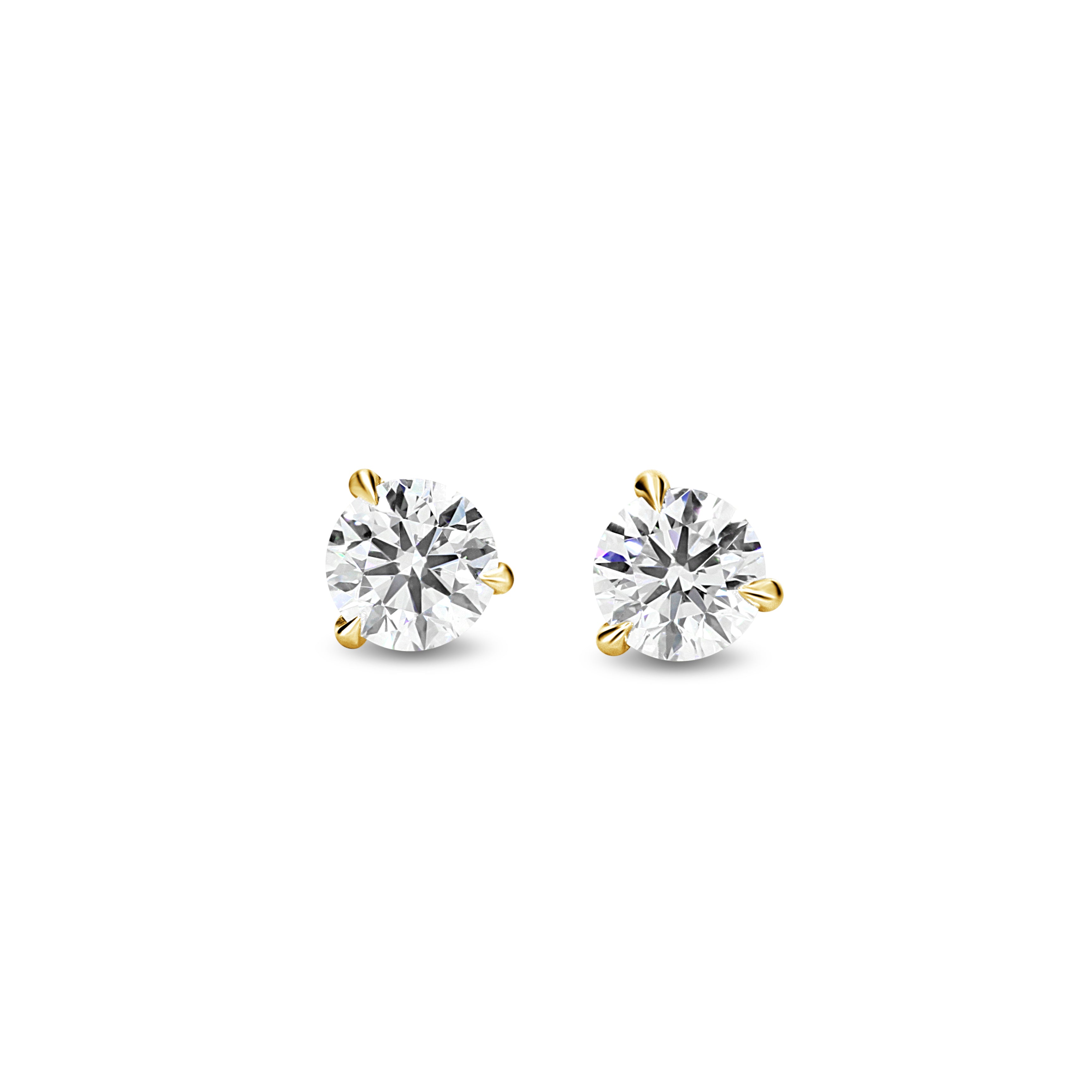 Trinity Brilliance Diamond Stud Earrings