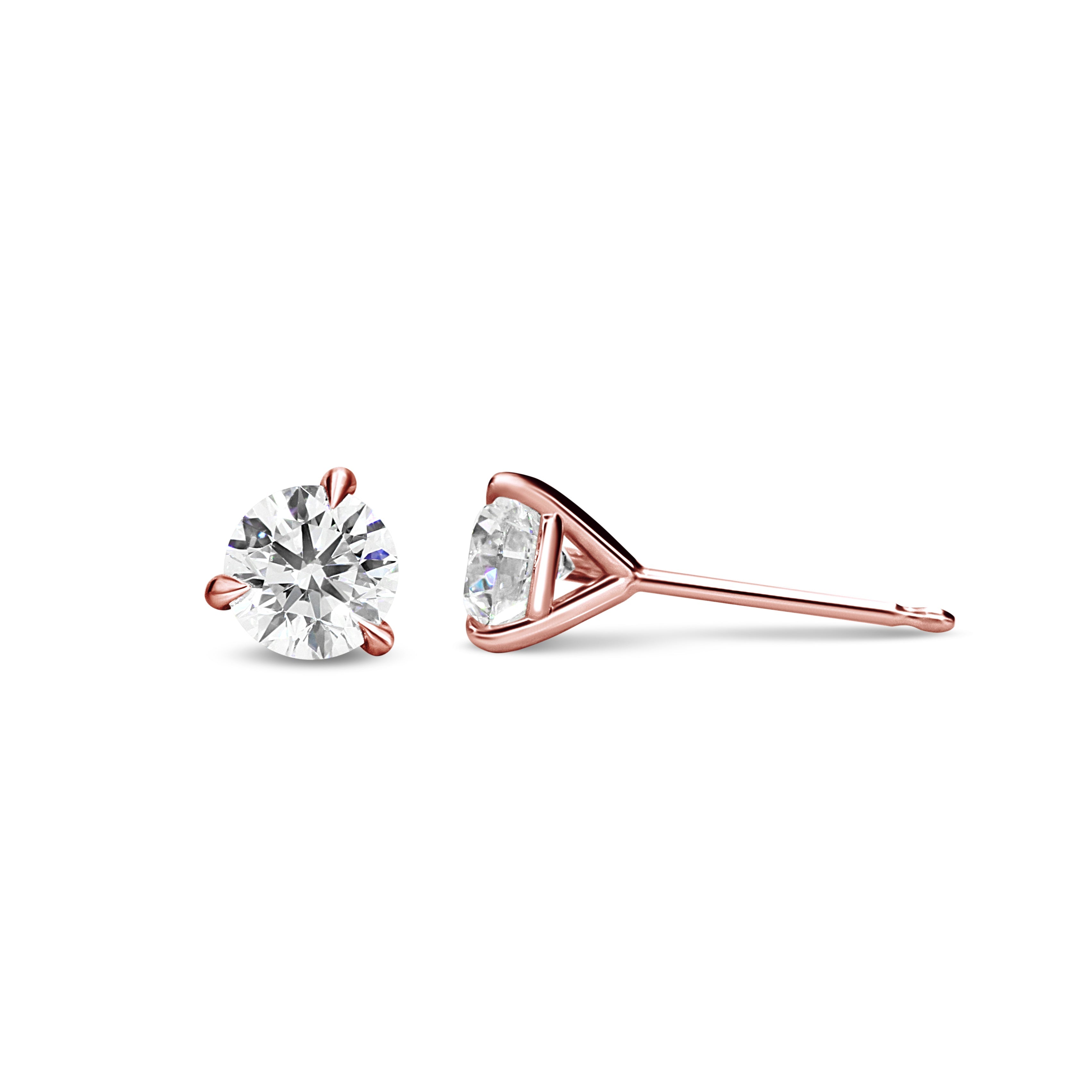 Trinity Brilliance Diamond Stud Earrings