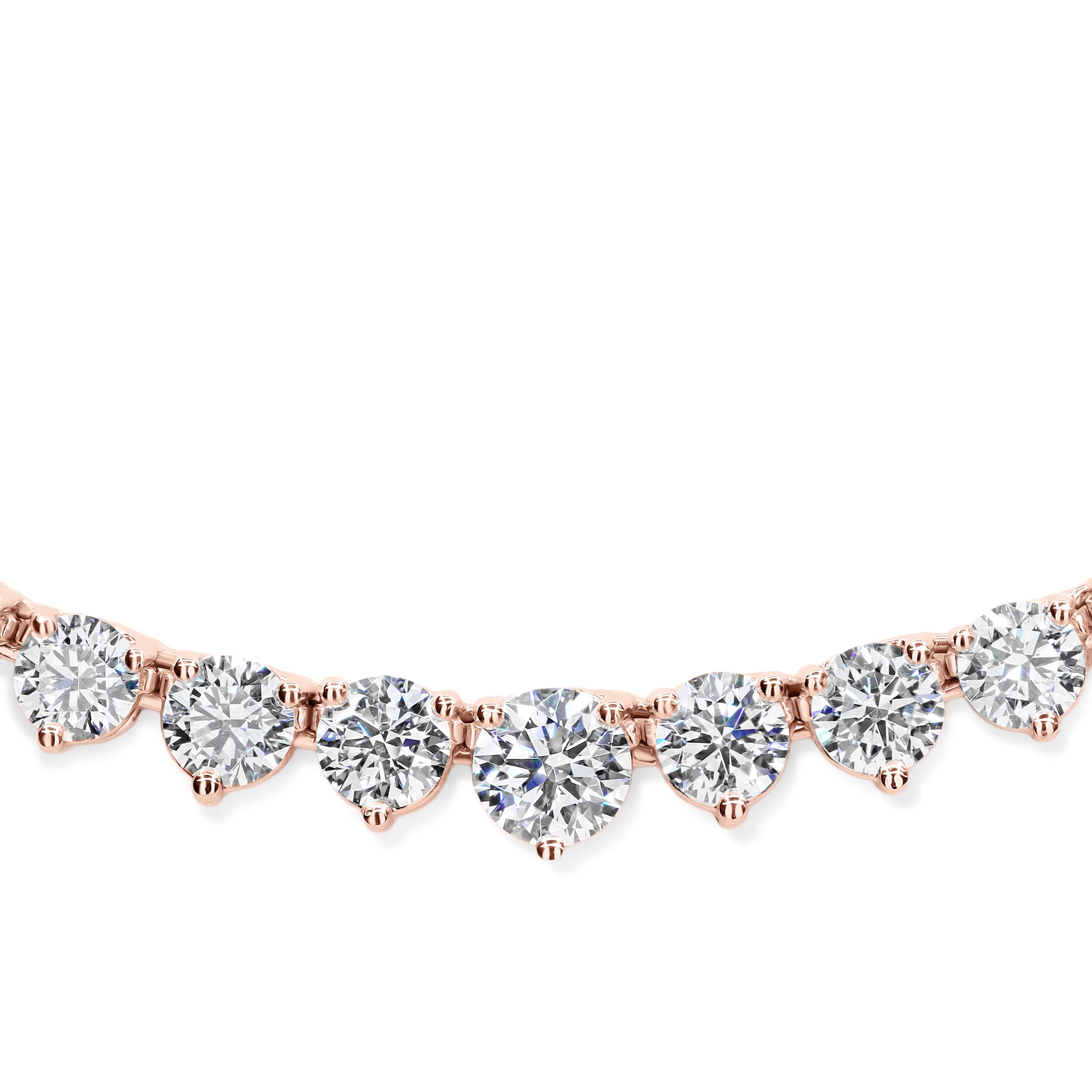 Trinity Brilliance Diamond Graduating Tennis Necklace