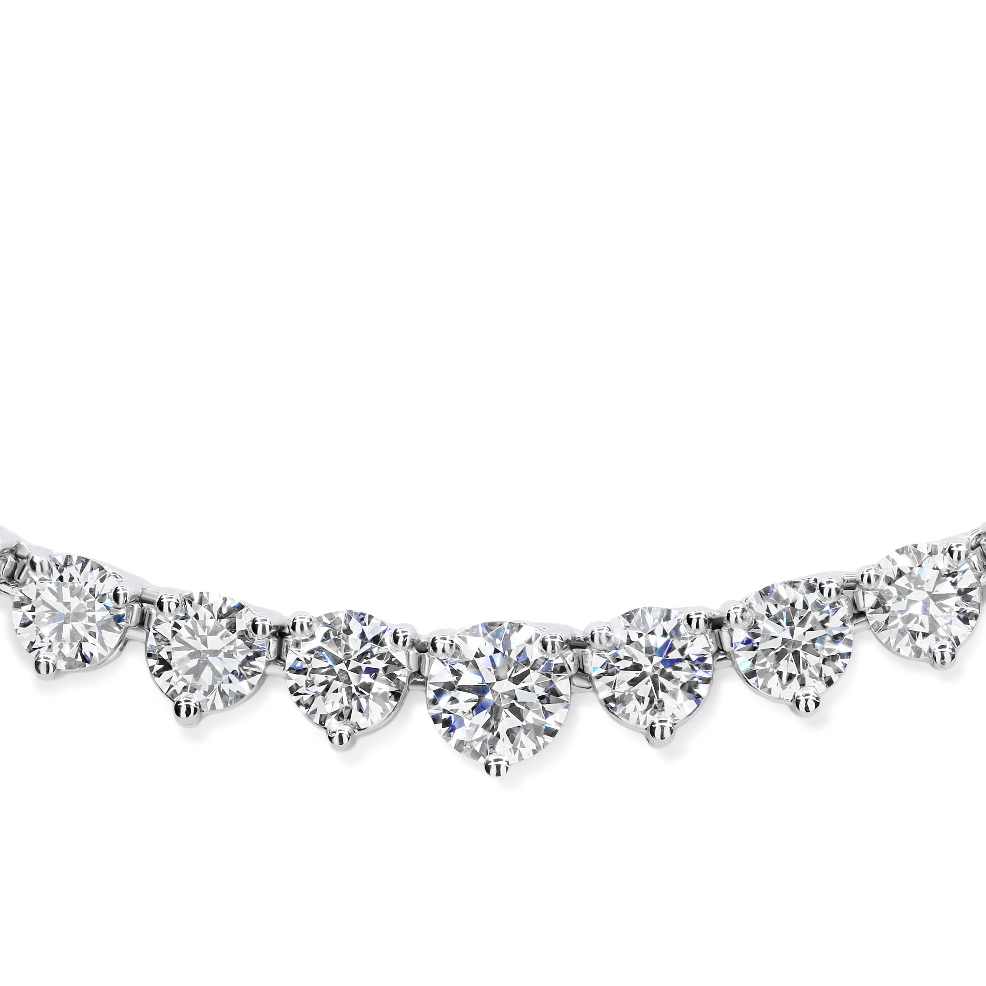 Trinity Brilliance Diamond Graduating Tennis Necklace