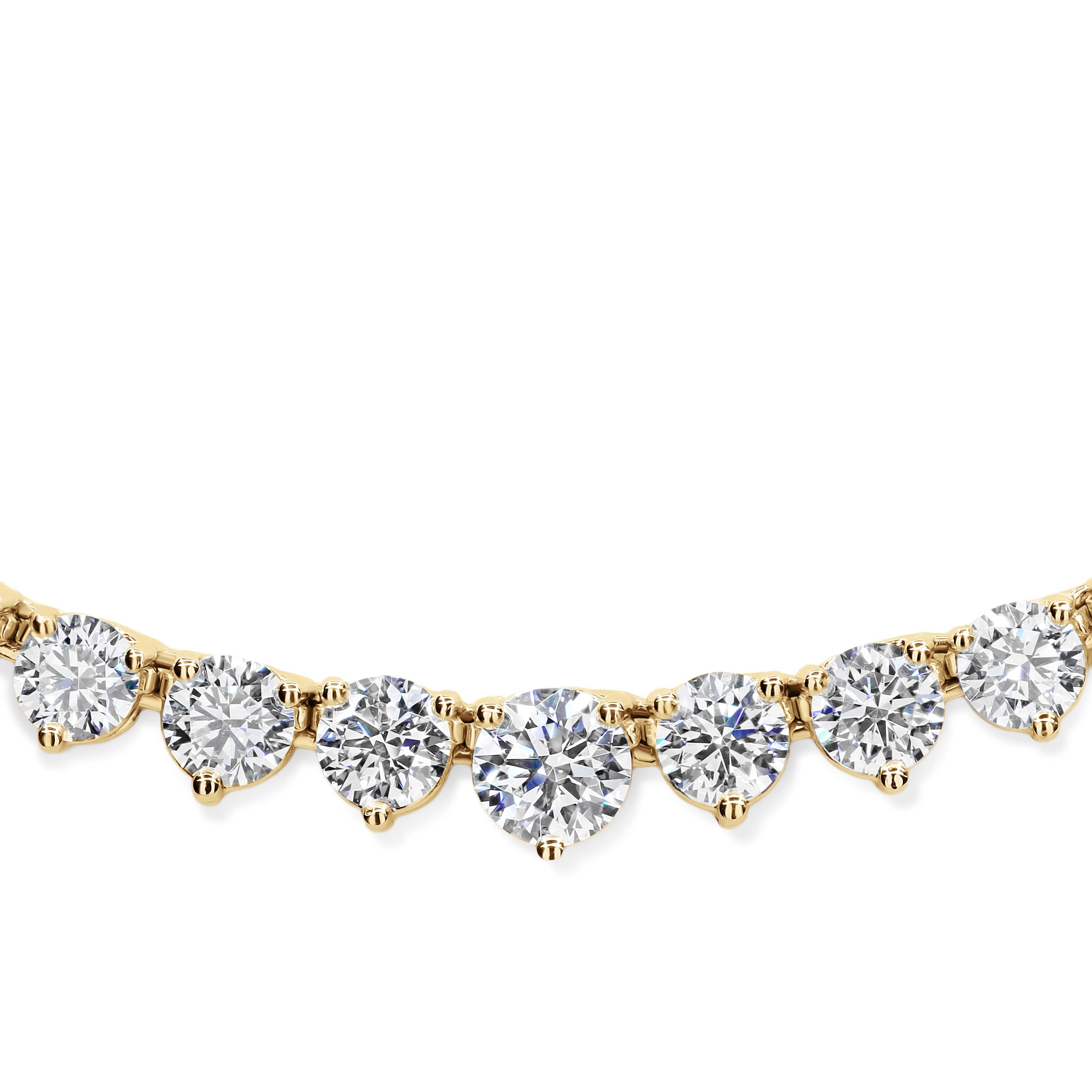 Trinity Brilliance Diamond Graduating Tennis Necklace