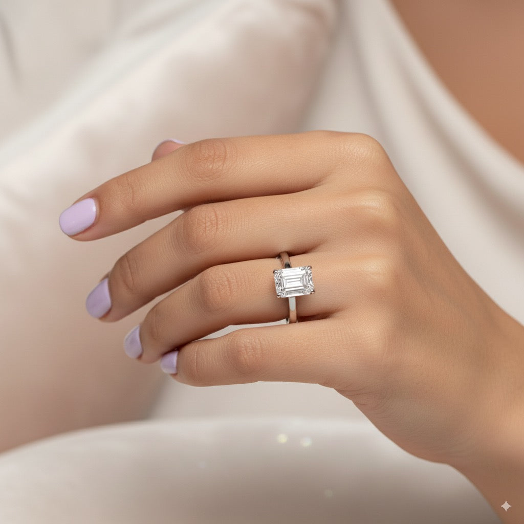 Heritage Classic Emerald Cut Solitaire Engagement Ring