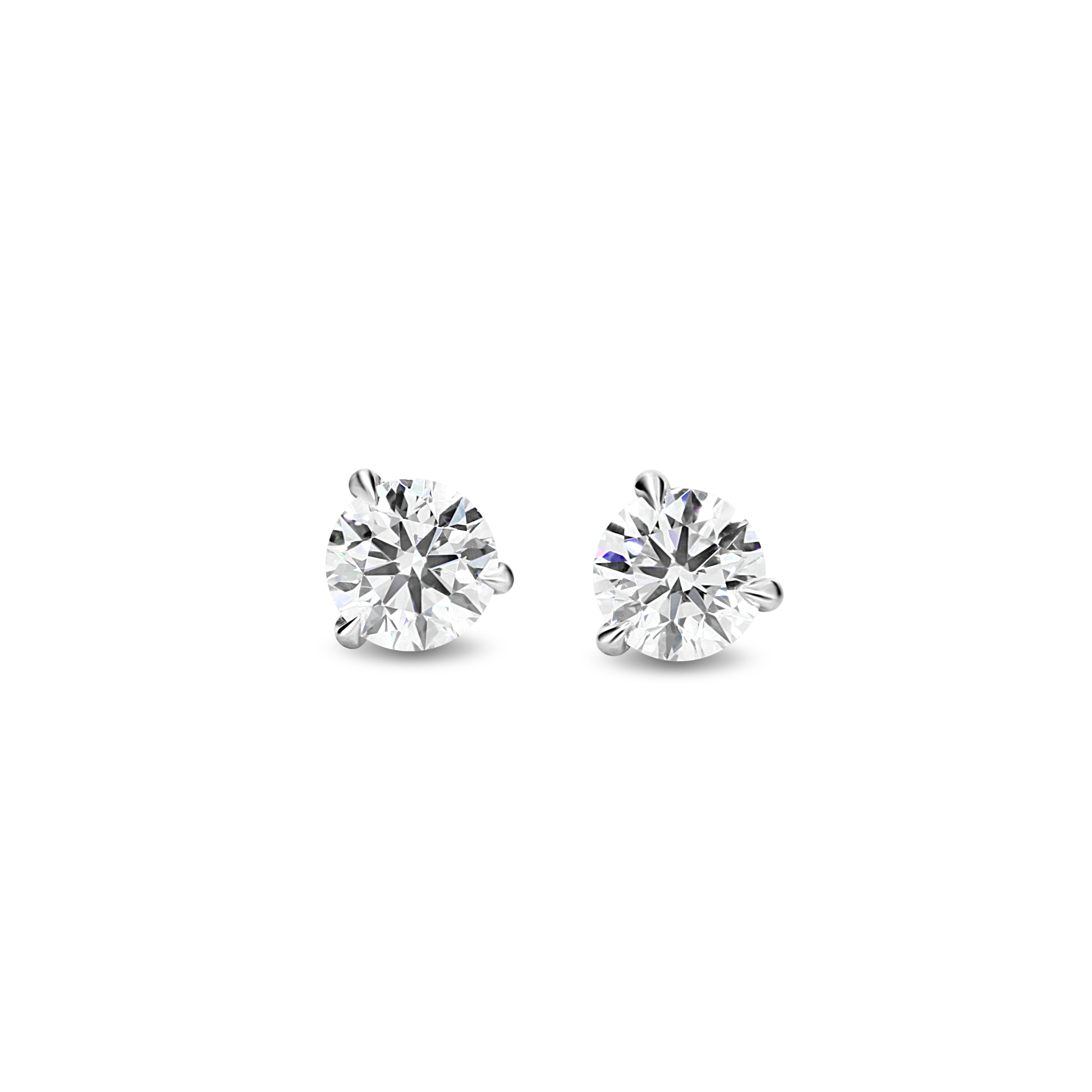 Trinity Brilliance Diamond Stud Earrings