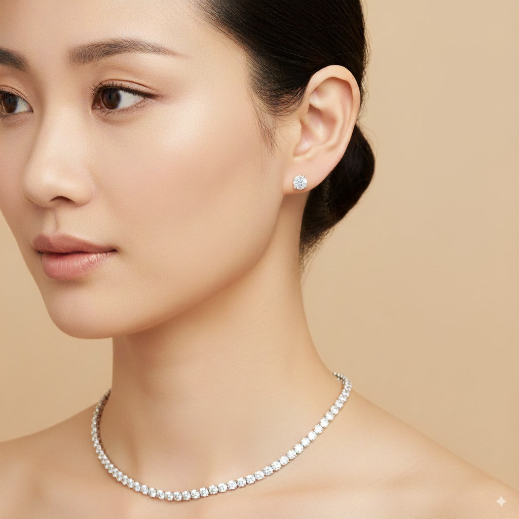 Heritage Classic Diamond Stud Earrings