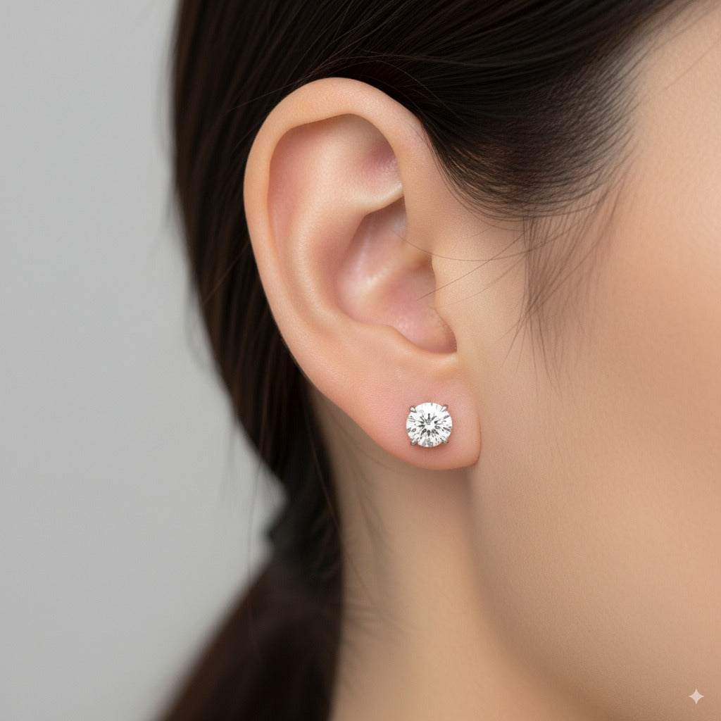 Heritage Classic Diamond Stud Earrings