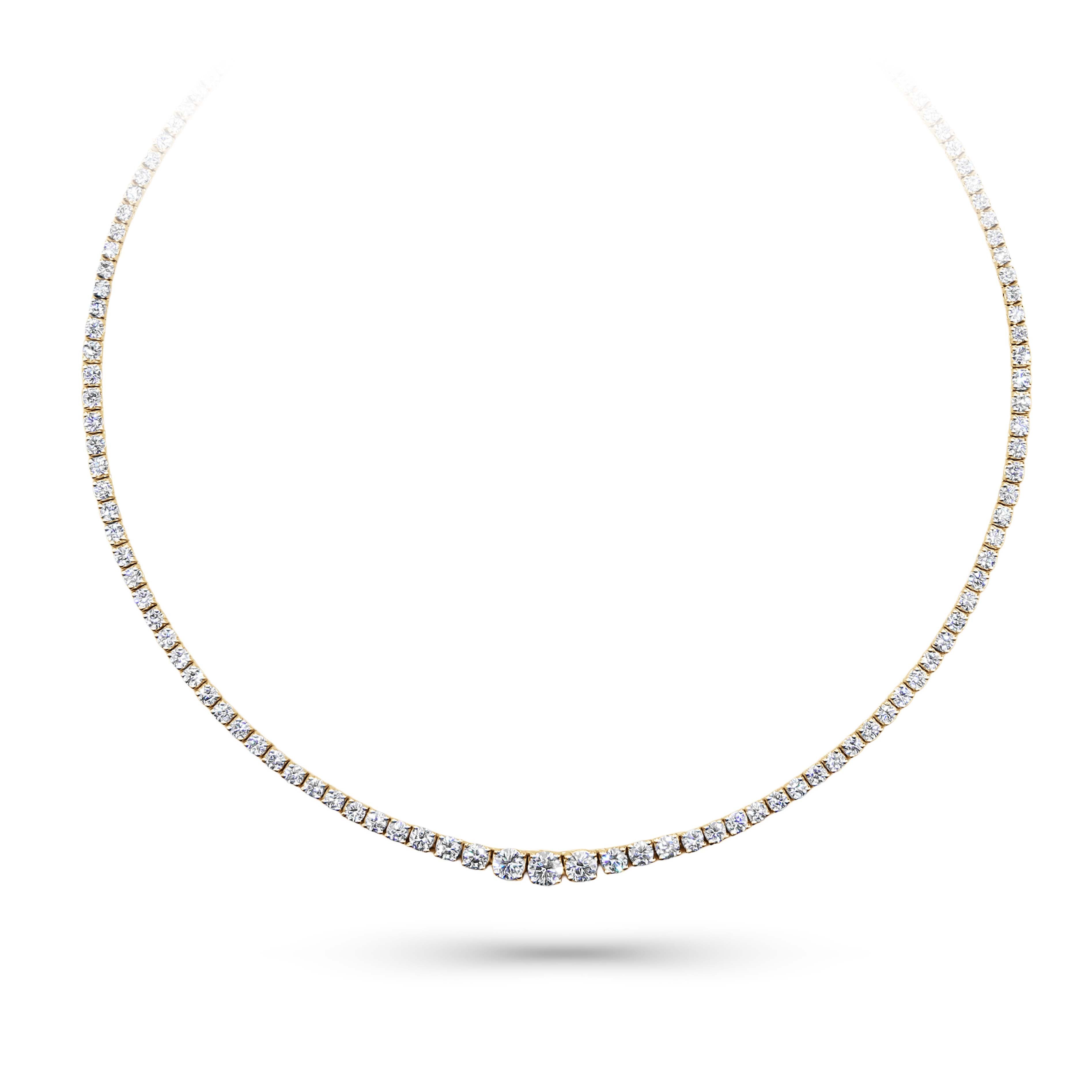 Diamond Graduating Tennis Necklace