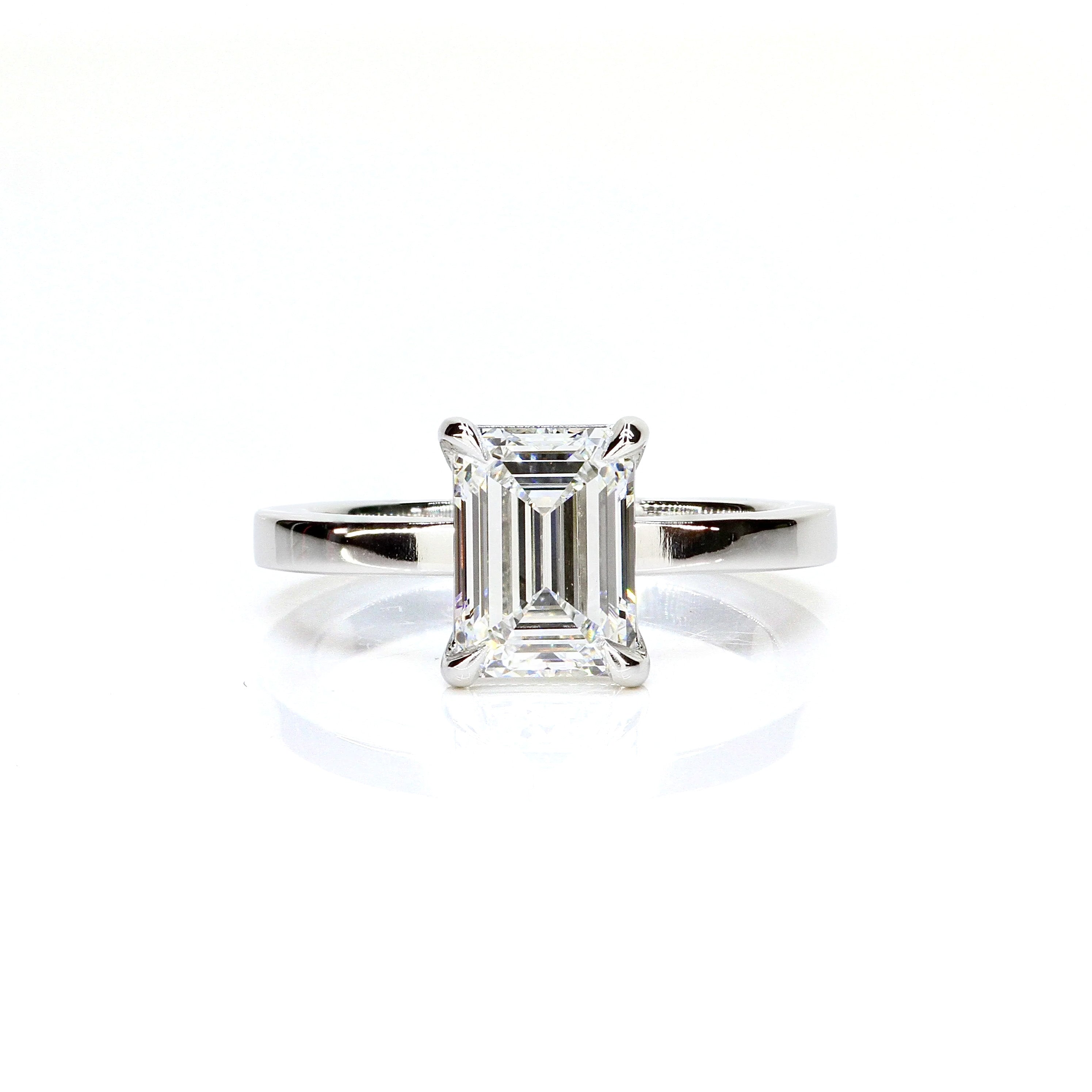 Heritage Classic Emerald Cut Solitaire Engagement Ring